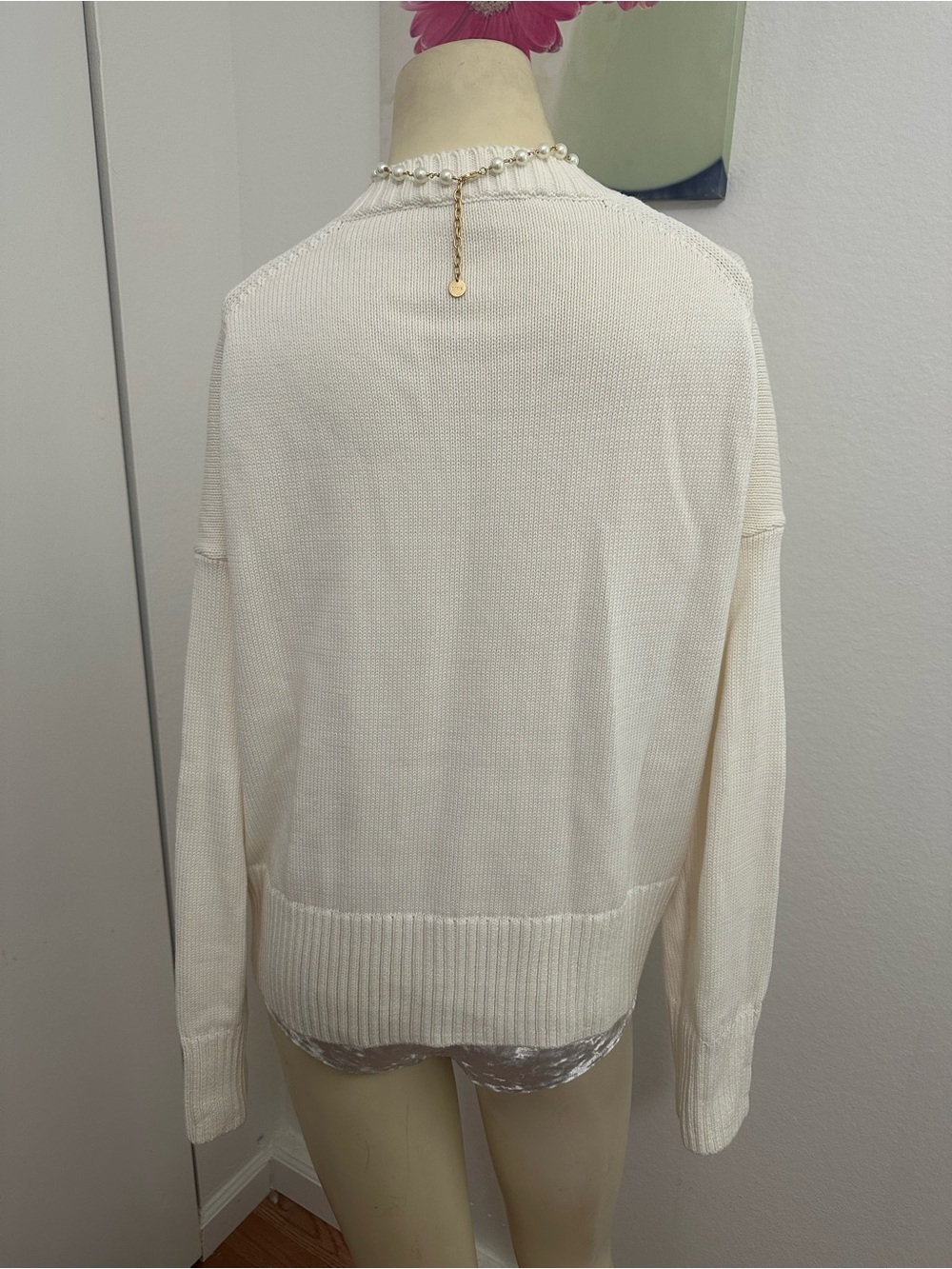 EVERLANE THE COTTON HONEYCOMB SQUARE CREW - Picture 9 of 11
